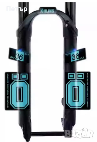 Стикери за вилка Ohlins, синьо