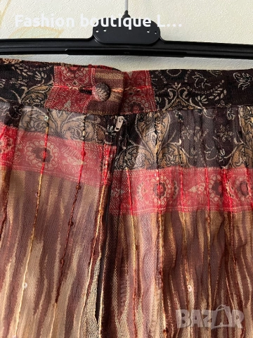 Нова пола с уникален цветен десен с цип и копче отстрани ❤️ Налични размери XS , S , M ❤️, снимка 5 - Поли - 54702207