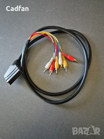 Кабел видео аудио In/Out –SCART, RCA plug 6x