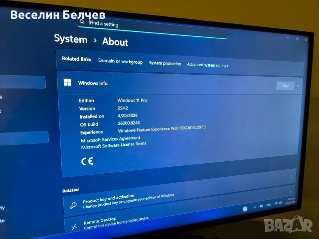 HP 400 ProDesk G6, снимка 4 - Работни компютри - 54607589