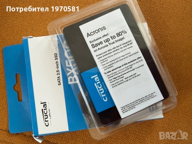 Crucial 4 TB BX500 SATA 2.5-inch SSD, снимка 4 - Твърди дискове - 55067378