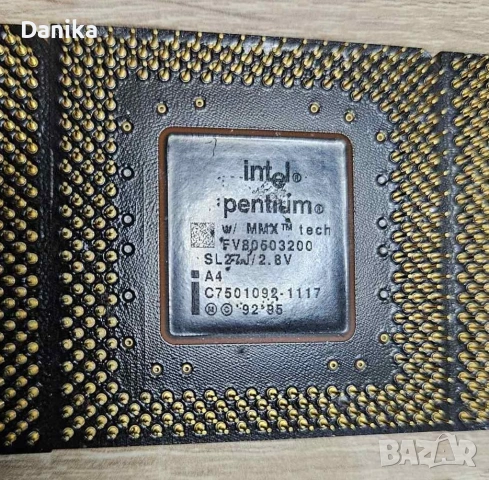 Работещи ретро процесори Intel Pentium 166MMX 200MMX 233MMX Socket 7, снимка 7 - Процесори - 49497933