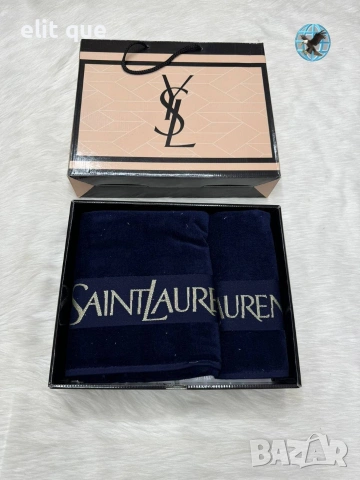 плажни кърпи 90×50см 70×140см 2 броя в кутия Burberry Yves Saint Laurent Tommy Hilfiger versace  , снимка 5 - Хавлиени кърпи - 55217814