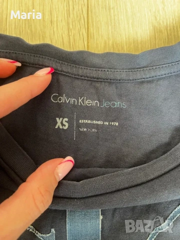 Дамска тениска Calvin Klein Jeans (CK) оригинална, снимка 5 - Тениски - 54557032