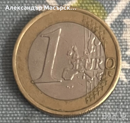 🇩🇪 Германия 1 Евро, 2002 г., снимка 2 - Нумизматика и бонистика - 54678668