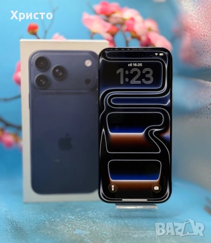 ГАРАНЦИОНЕН!!! Apple iPhone 17 Pro Max, 256GB, 5G, Deep Blue + подарък оригинален адаптер Apple, снимка 5 - Apple iPhone - 54572341