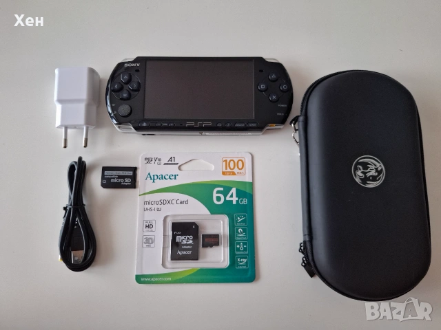 Sony PSP 3000 - Playstation Portable - качени много игри - хакната