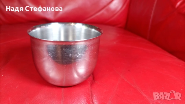 Купички алпака на Хром Силистра, крем карамел, 6 бр, снимка 8 - Антикварни и старинни предмети - 55222527