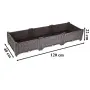 Модулна повдигната леха 120x40x22 см – За зеленчуци, билки и цветя, UV устойчива, кафява, снимка 8