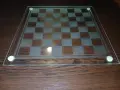 Продавам класически стъклен шах 25×25, снимка 1