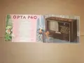 Стара реклама , брошура за радио OPTA 1939 г Ц-во България, снимка 5