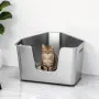 Метална котешка тоалетна от неръждаема стомана 56 × 42 × 30 см, снимка 1