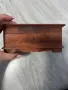 Дървена кутия с ключ и резбовани орнаменти, снимка 5