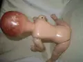 Антикварна кукла  модел от средата на миналия век, изработена може би бакелит , снимка 4