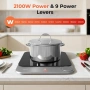 Ново!!! Индукционен котлон TOKIT, Автоматично разпознаване на тиган, 2100W, снимка 3