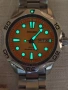 Супер Рядък Модел на SEIKO SOLAR DIVER'S V158 OAEO Оранжев Циферблат, снимка 4