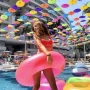 Надуваем детски пояс Intex Neon 91 см Зелен Жълт, снимка 4