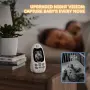 Чисто нов безжичен бебефон BOIFUN VB610 с камера, нощно виждане и ECO/VOX режим (Без Wi-Fi)  , снимка 5
