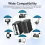 Комплект 2 батерии NP-F970 8800mAh + двойно USB зарядно за Sony Handycam, LED осветление и монитори, снимка 2