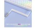 ATTACK SHARK C01 Ultra RGB спирален кабел за геймърска клавиатура Type-C към USB-A, снимка 2