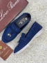 Loro Piana Дамски Велурени Сини Ежедневни Обувки Лоро Пиана Код E1294, снимка 1