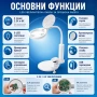 Професионална увеличителна настолна лупа с лед осветление за бродиране, снимка 5