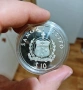 Сребро, 10 тали 1991 г. островна държава Самоа, снимка 4