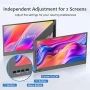 KPKUE 15.6" удължител за екран на лаптоп, FHD удължител за монитор с един кабел, двоен екран, снимка 2