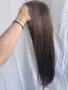 НОВА Кафява естествена перука! 100% високо качество, снимка 4