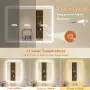 LED огледало за баня с подсветка, анти-мъгла и водоустойчивост IP44, 50х70 см, снимка 6