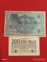 Две райхбанкноти 200 000 марки 1923г. / 100 марки 1908г. Германия редки за КОЛЕКЦИЯ 17983, снимка 1