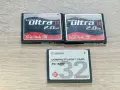 3 броя CompactFlash (CF) карти – 2× SanDisk Ultra II 2GB + Canon FC-32M , снимка 1