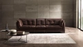 Модулен диван и табуретка Natuzzi Editions Intrigo - Естествена кожа, снимка 2