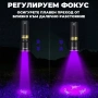Професионален акумулаторен UV фенер 365nm с фокус ув фенерче лампа за камъни фалшиви пари евро смола, снимка 3