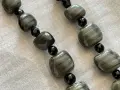 Колие от имитация на ахат, изработено от художествено стъкло., снимка 2