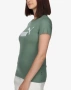 PUMA Essential Logo Tee Green  Дамска тениска PUMA , снимка 3