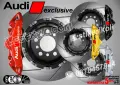 Audi Exclusive надписи за капаци на спирачни апарати , снимка 1