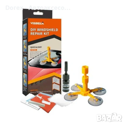 Комплект за лепене на автомобилни стъкла Visbella