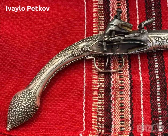 Сребърен Артаутски Пищов, снимка 6 - Антикварни и старинни предмети - 55595852