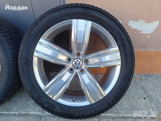 ОРИГИНАЛНИ джанти 19  ' цола с ГУМИ 235 50 R19 5х112 VW TIGUAN / Фолксваген Тигуан, снимка 11 - Гуми и джанти - 54568983