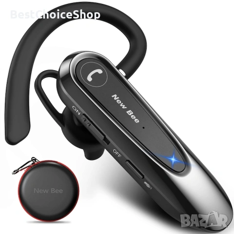 Хендсфри слушалка New Bee, за свободни ръце V5.0, Bluetooth 20 часа време за разговори