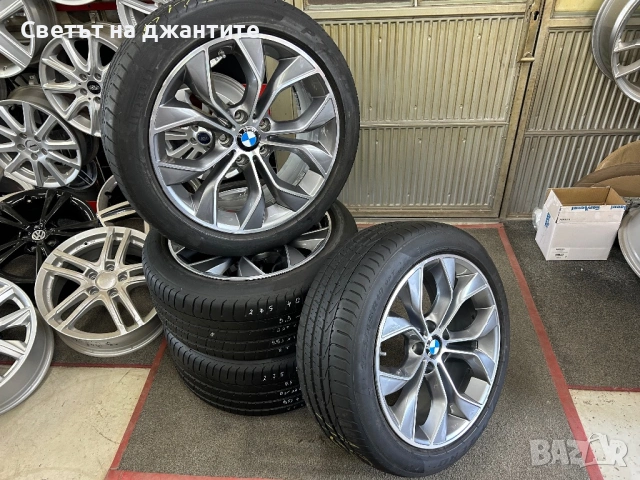 Джанти 19 цола 5x120 BMW F25 X3 F26 X4 Спорт Пакет с Гуми 245/45/19 и 275/40/19 Pirelli Original , снимка 15 - Гуми и джанти - 54429109