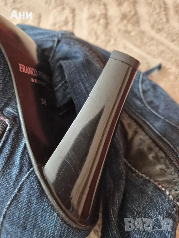 Дамски дънкови ботуши 38, снимка 4 - Дамски ботуши - 54324916