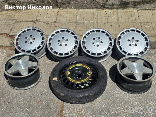Лети джанти за Mercedes 15" 5x112 (W201 / W124) - 6Jx15 ET49 и Резервна гума патерица за 155/70/R17 