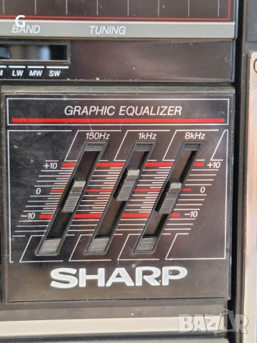 Стерео радиокасетофон Sharp WF-340E (BK). Всичко работи, като нов., снимка 9 - Радиокасетофони, транзистори - 54639220