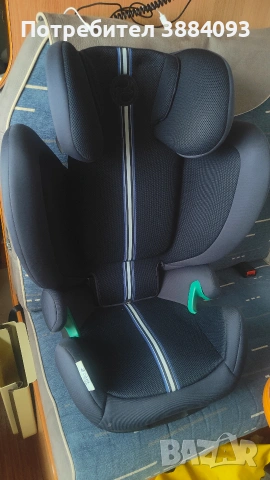 Детско столче за кола Cybex Solution G i-Size i-Fix Plus (100-150 см), Ocean Blue – с ISOFIX