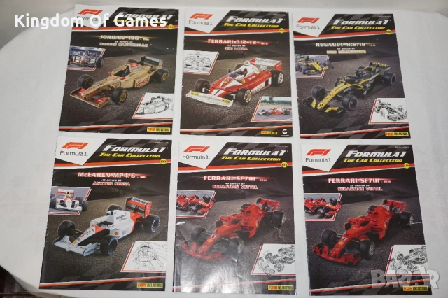 12 броя Списания F1 The Car Collection/Valentino Rossi The Bike Collection/SuperCars/TopGear