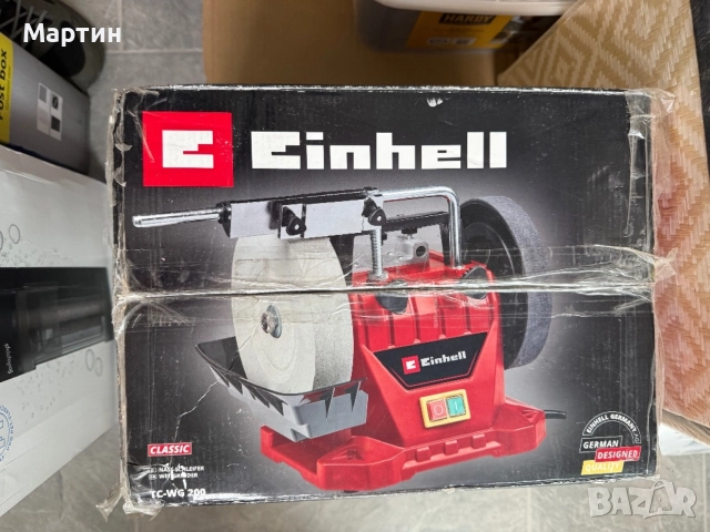 Чисто нов настолен шмиргел Einhell TC-WG 200