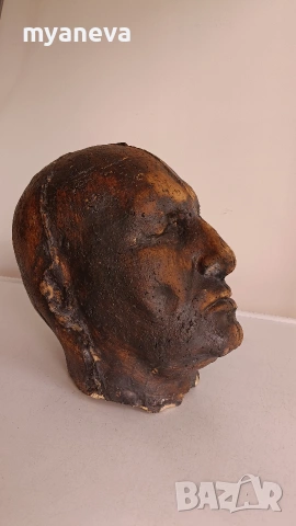 Антична гипсова смъртна маска (death mask) от 19-ти век на император Наполеон Бонапарт.  , снимка 5 - Статуетки - 55164156