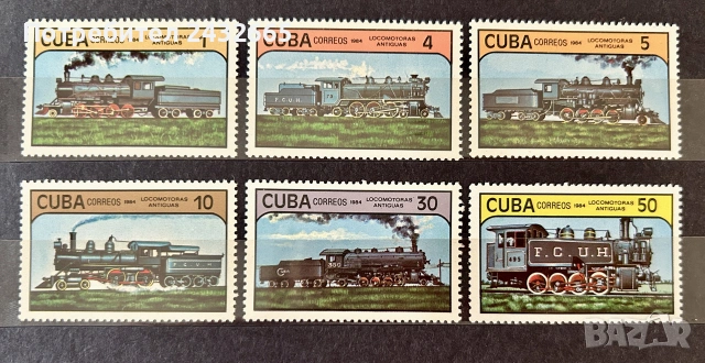 3898. Куба 1984 - “ Транспорт. Локомотиви  ” , **, MNH